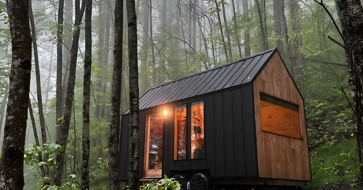 Affordable tiny house with open layout by Nordic & Spruce Affordable tiny house with open layout by Nordic & Spruce
