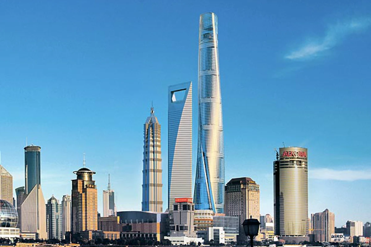 The 632-m (2,073 ft) Shanghai Tower is the world's second-tallest building