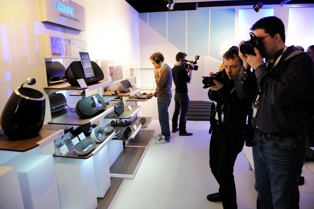 Philips shows off its new Fidelio SoundSphere system at its Winter Media event in Barcelona