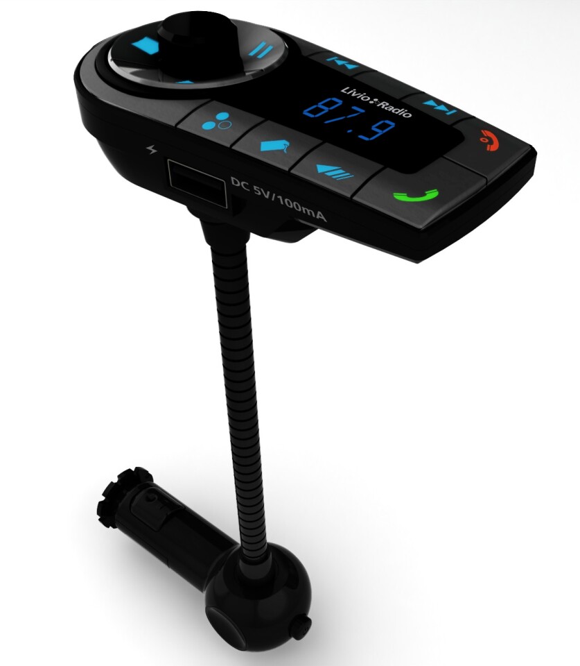 Livio Radio's Bluetooth Internet Radio Car Kit allows users to receive internet radio stations on the iPhone, and relay them into their car stereo
