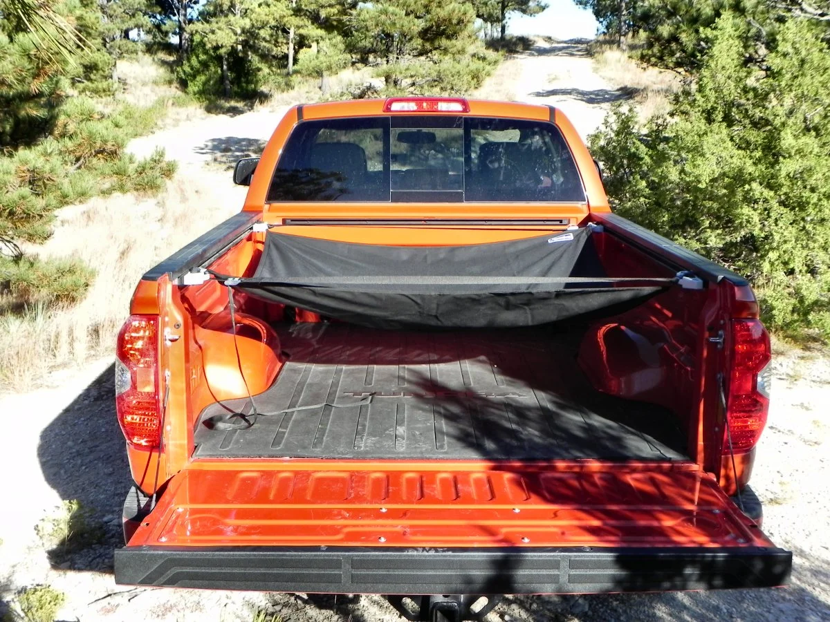 The Jammock installs on most pickup trucks easily
