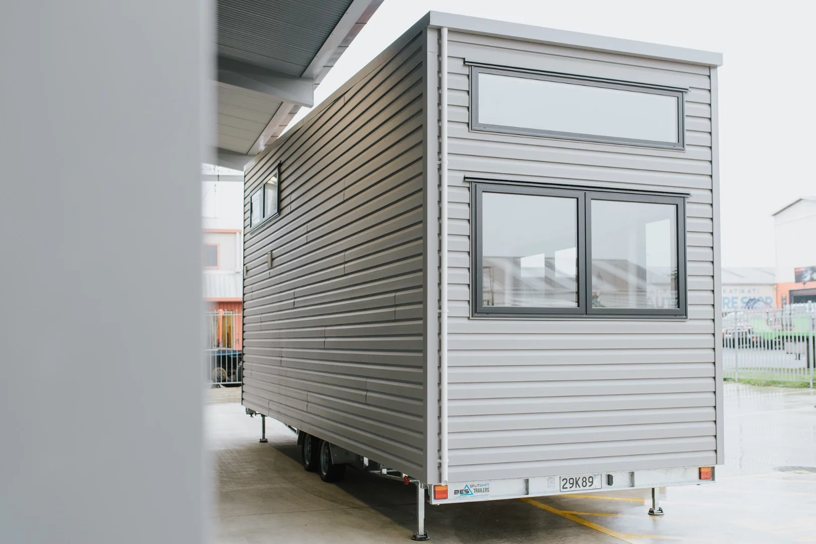 The Green Hill Farm Tiny House is based on a detachable trailer
