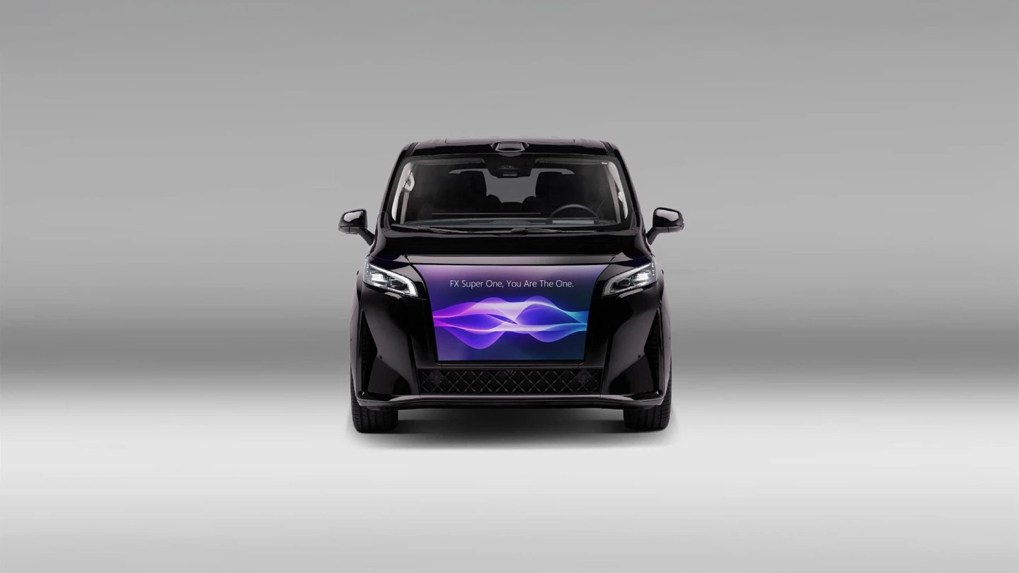 The FX Super One is a fully equipped multi-purpose vehicle which will be sold in the United States under Faraday Future's new premium sub-brand Faraday X