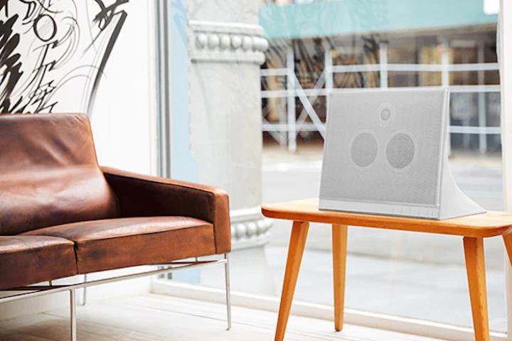 Master and Dynamic has unveiled its first speaker, the MA770, an industrial-chic concrete block