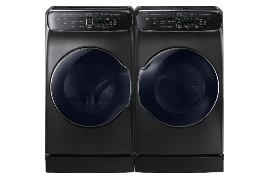 The Samsung FlexWash + FlexDry has large main compartments for washing and drying, and two smaller separate ones above them
