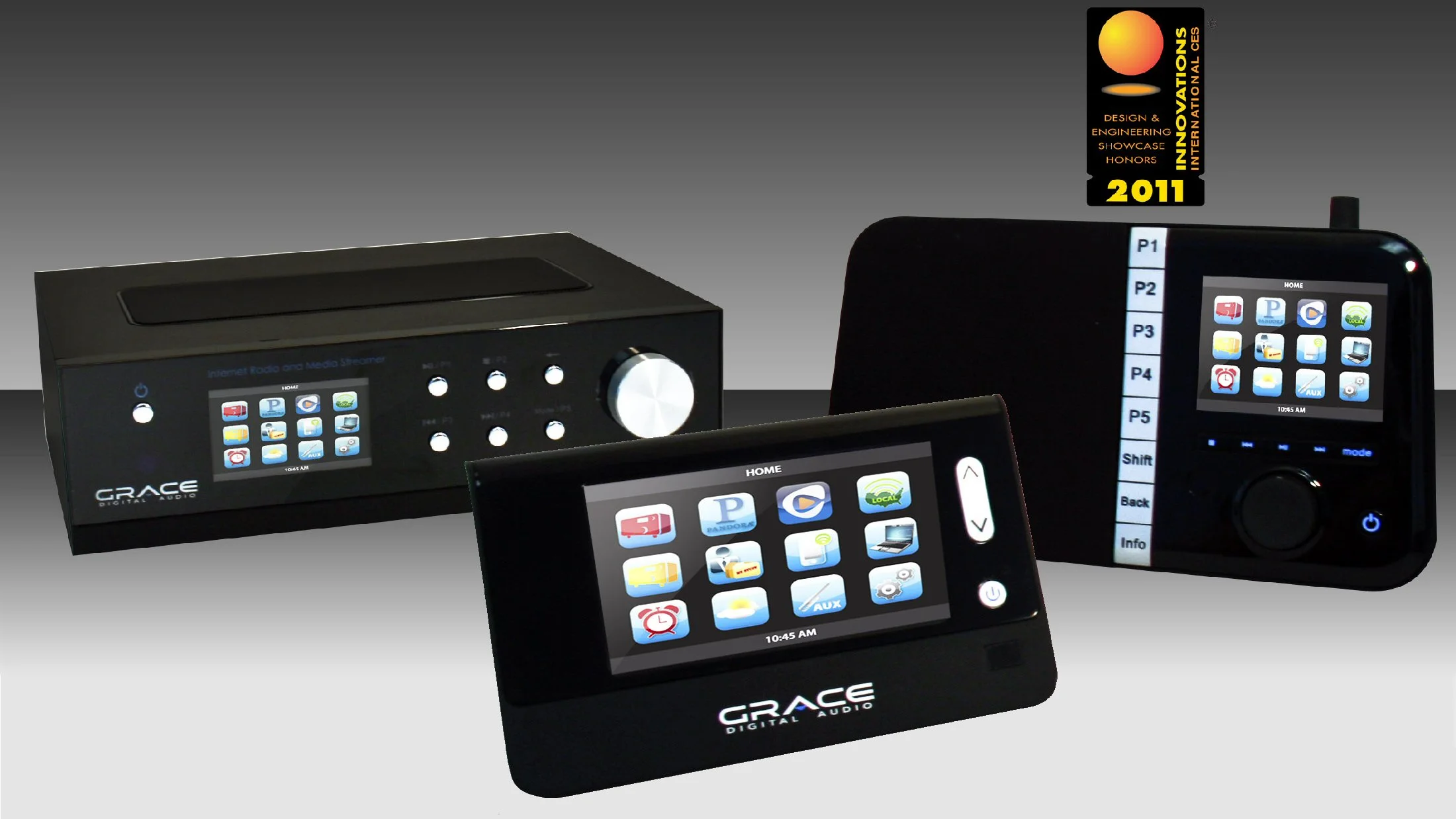 Grace Digital Audio has announced three new Internet radios for CES 2011 - all with color screens