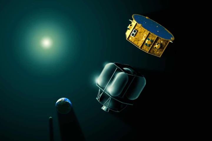 The LISA Pathfinder is composed of a science and propulsion module (Image: Airbus)