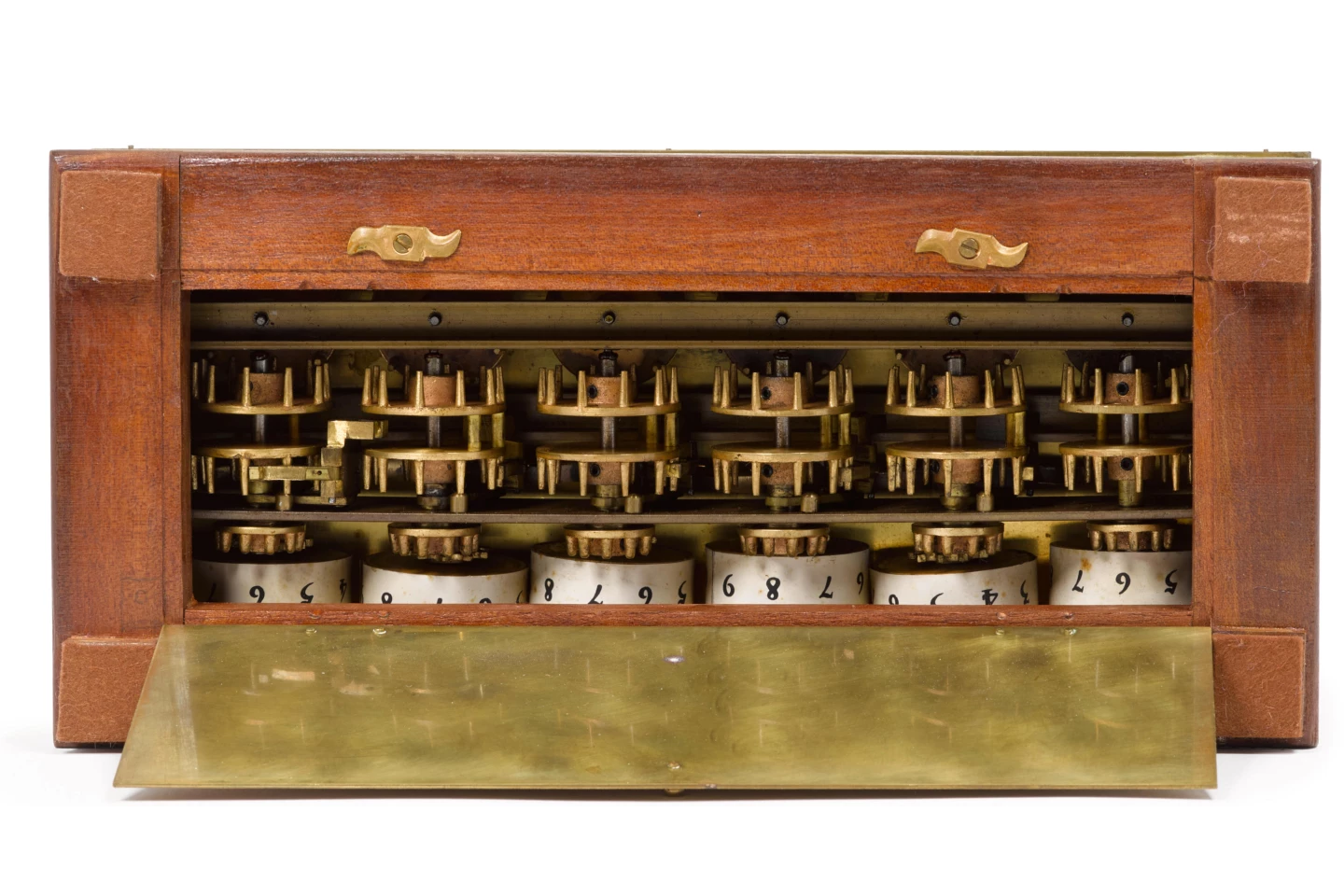 Brass 6-digit Pascaline mechanical calculator, c. 1920. | Sold for: $16,325 by Bonhams on November 5, 2020