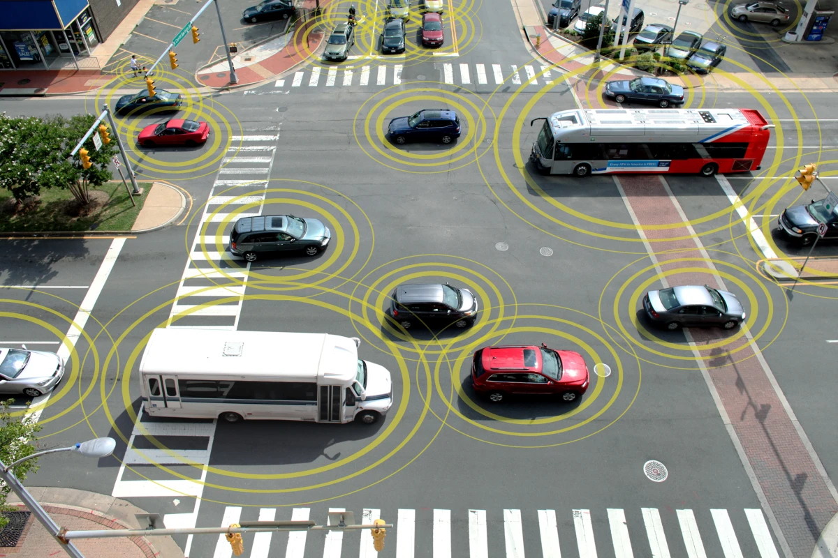 Some 3,000 vehicles equipped with wireless technology that allows them to communicate have taken to the roads in the Ann Arbor in the world's biggest field test of V2V and V2I technology (Image: GM)