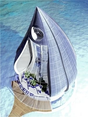 The Water Building resort will harness energy from the sun and air