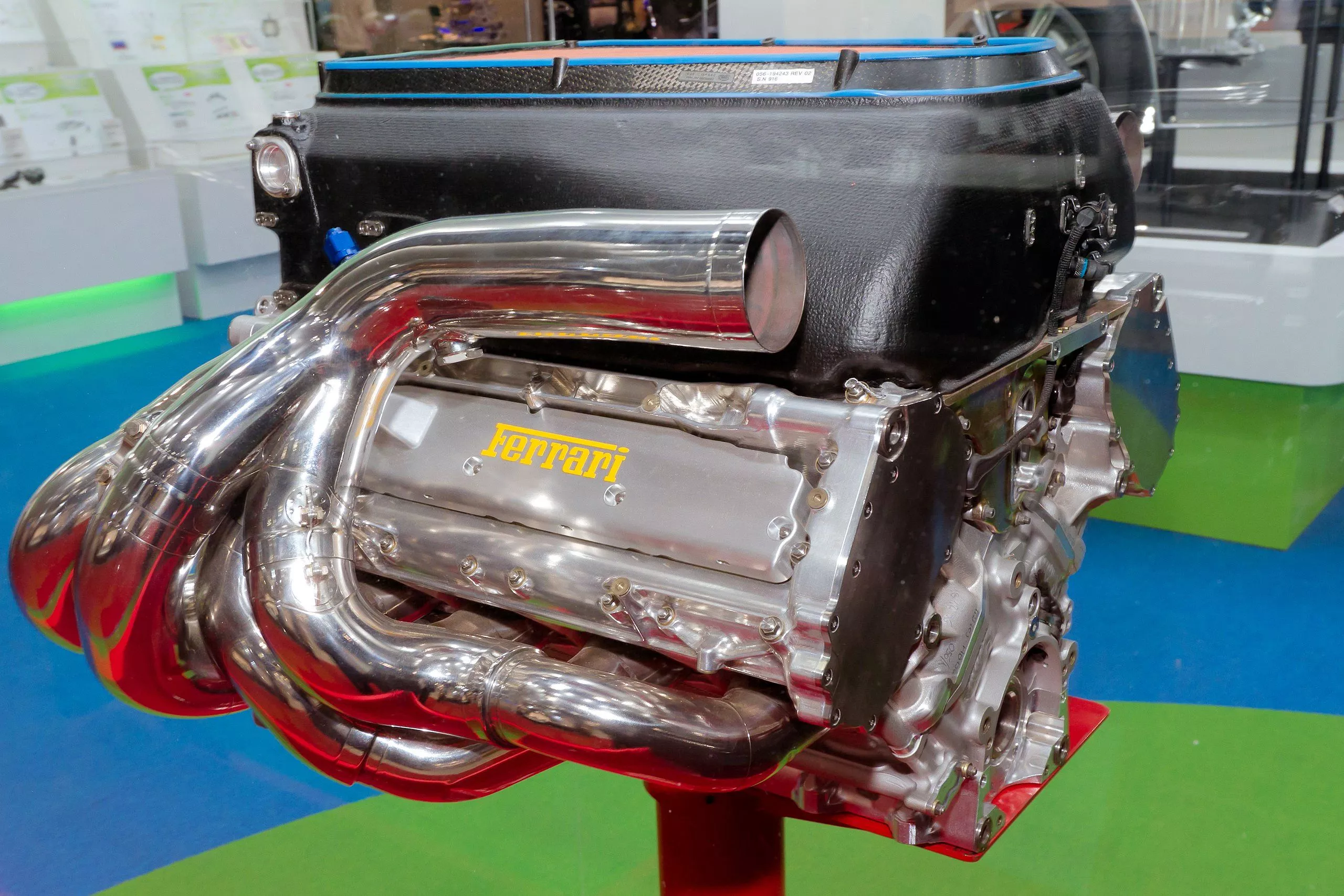 The Ferrari 056 2.4 liter V8 engine used in the F138 (Photo: Morio via Wikimedia Commons)