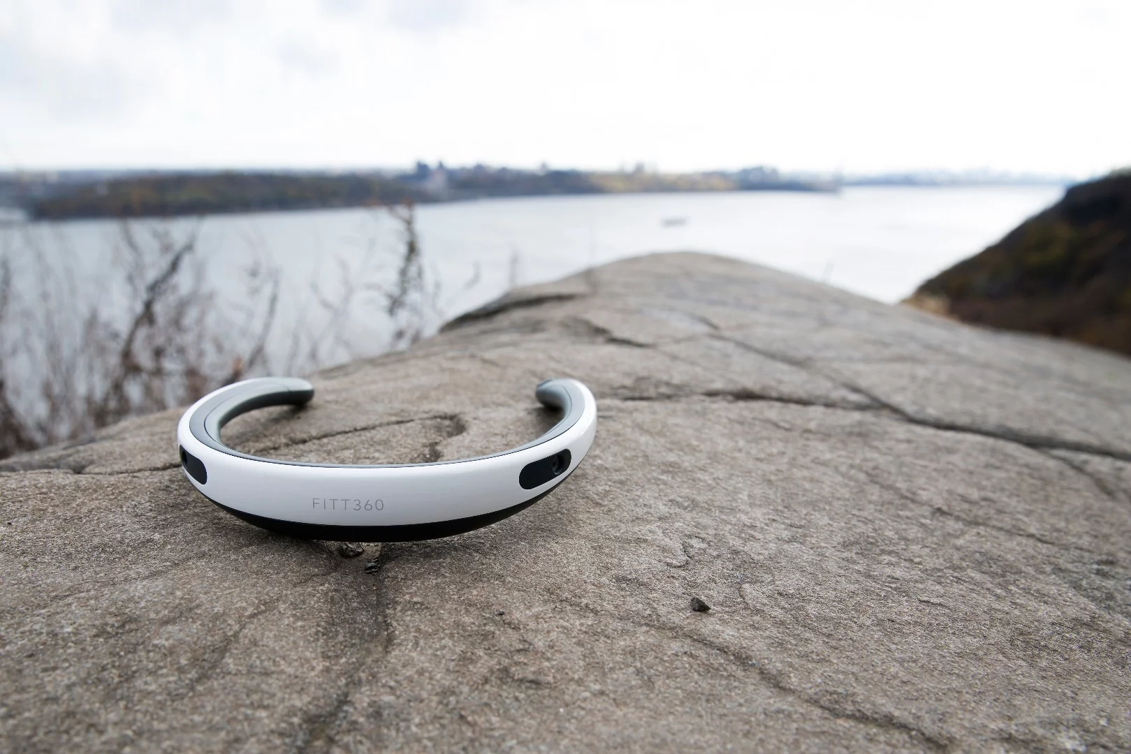 The FITT360 is water-resistant, shock-proof, and can record for up to 90 minutes on one charge of its lithium-polymer battery