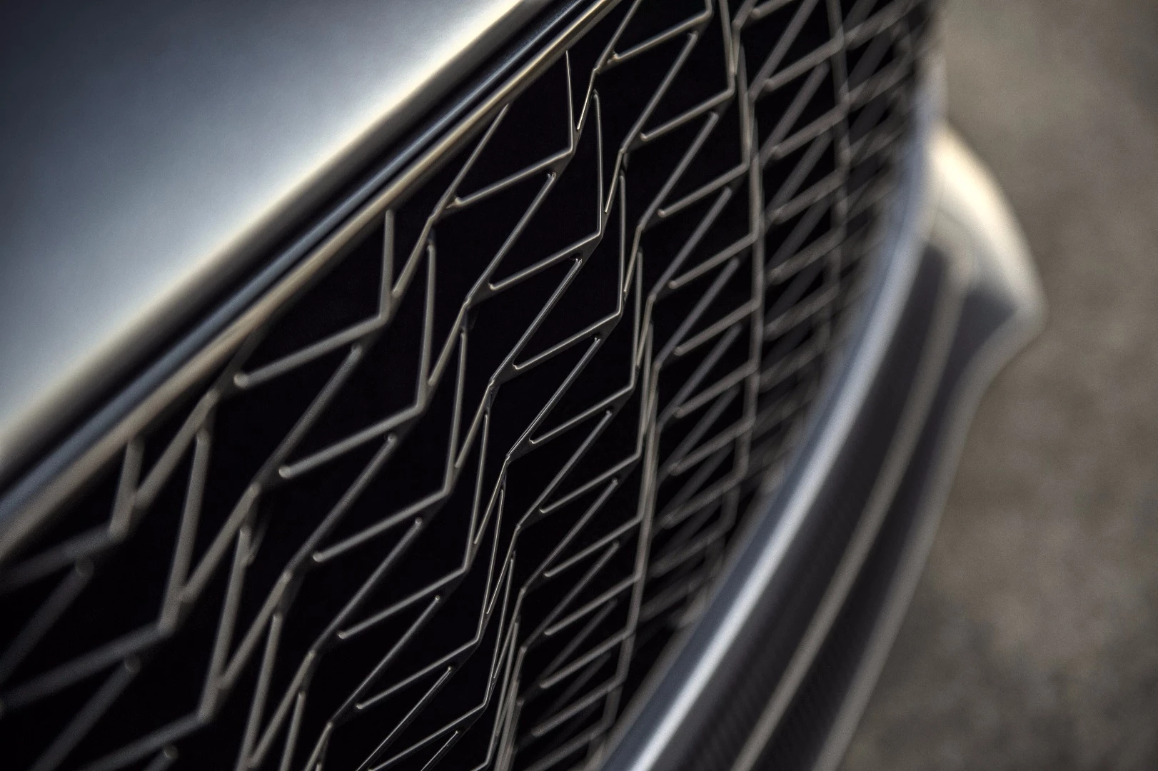 3D detailing features on the grille of the Zagato