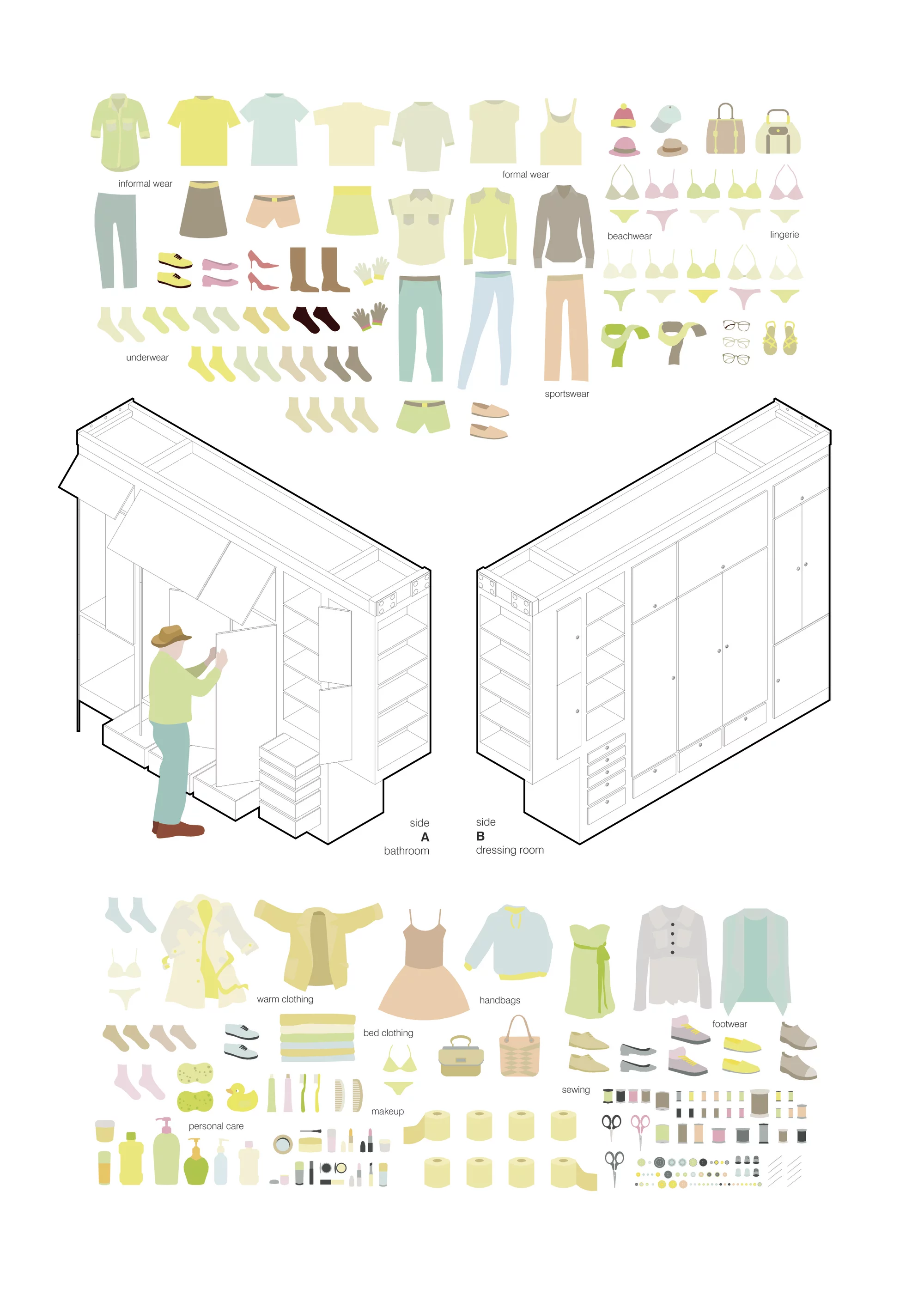 Architectural drawing of the All I Own House (Image: PKMN Architectures)