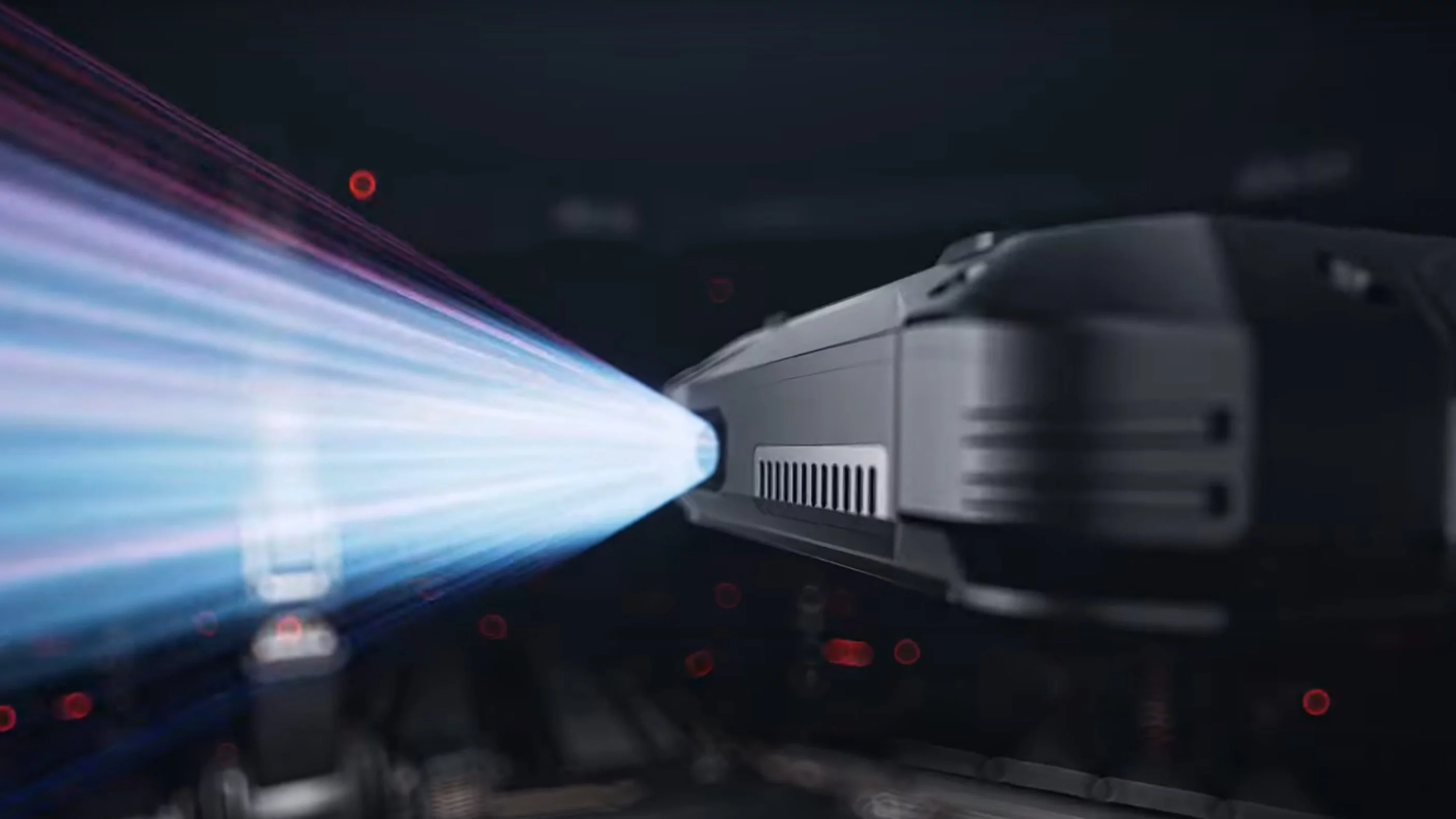 The built-in pico projector puts out 100 lumens while the speaker is reckoned capable of rocking 130 dB