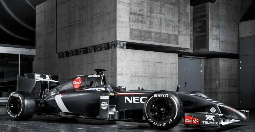 The Ferrari-powered Sauber C33 has gone with a more traditional nose treatment than some of the other teams
