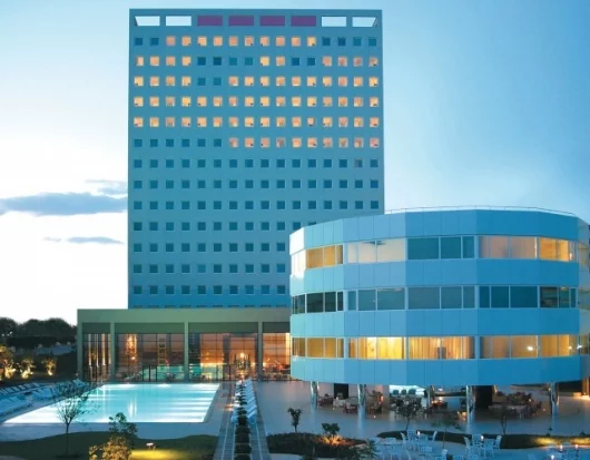 Hotel Marmara, Antalya, featuring the world's only floating, rotating hotel building