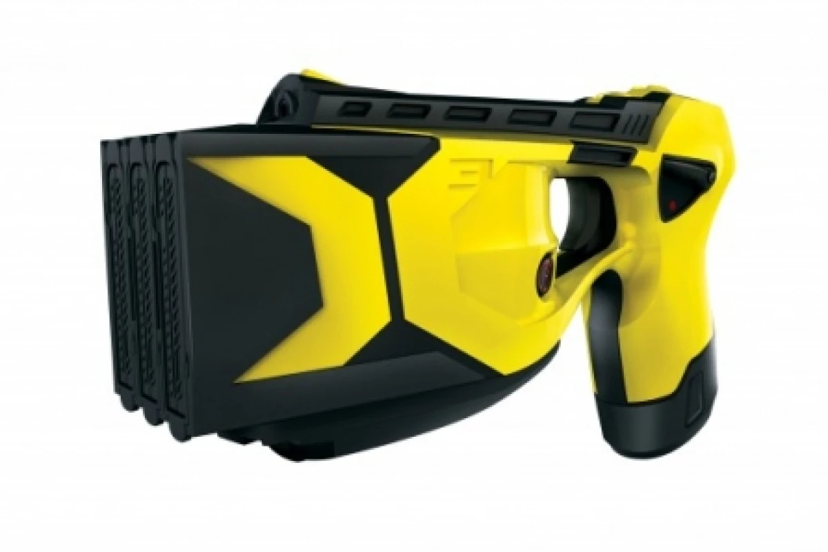 The Taser X3 has enhanced power ... enough to disperse more than 300 five-second firings across all bays