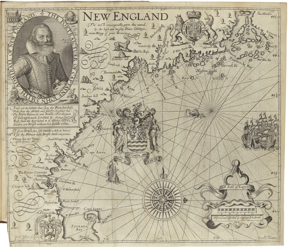 This copy of “The Generall Historie of Virginia, New-England, and the Summer Isles” (1627) by John Smith sold for $275,000 at Sotheby’s on January 27, 2020
