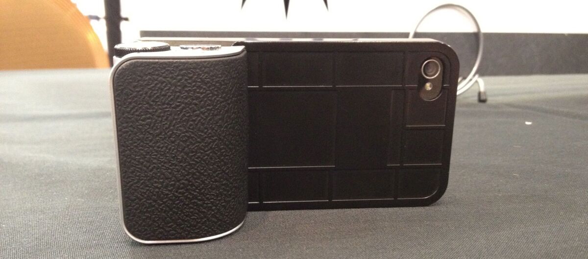 A snappgrip on display at CES