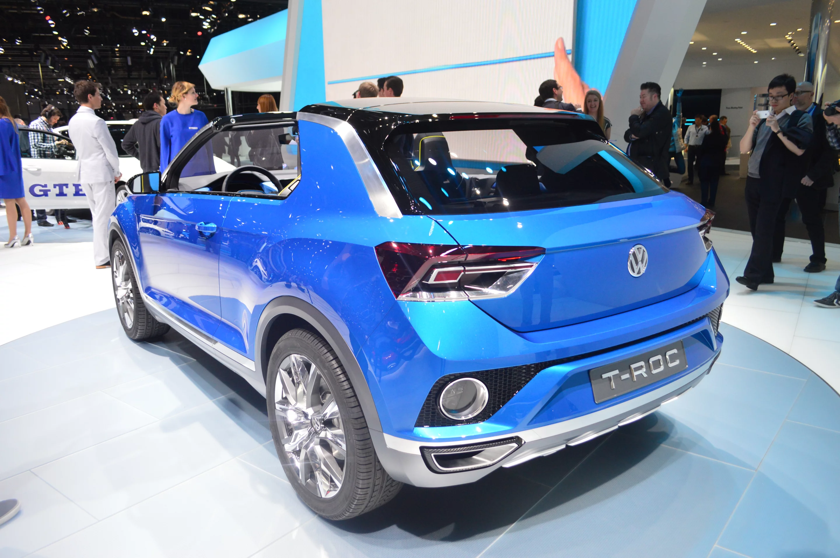 Volkswagen's T-ROC concept SUV, at the Geneva Motor Show