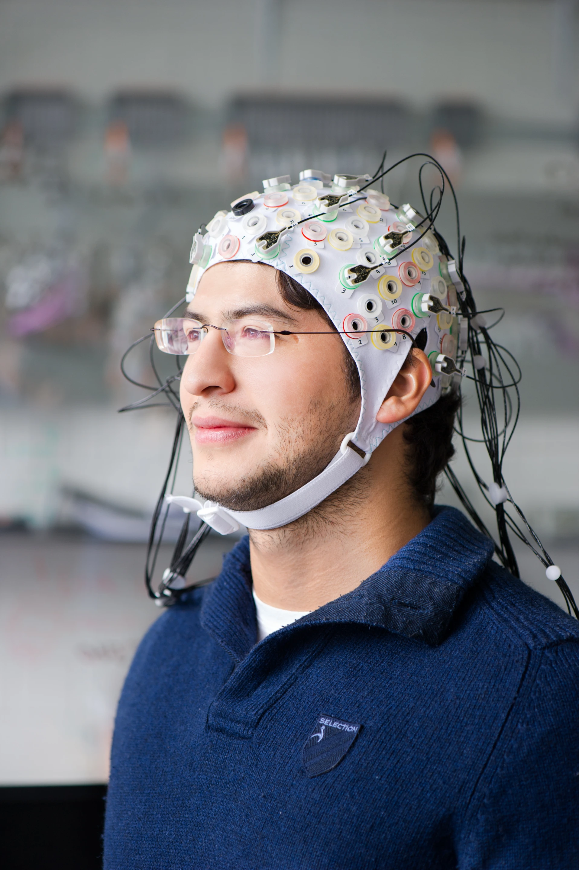 Control is by means of a cap that picks up brain impulses