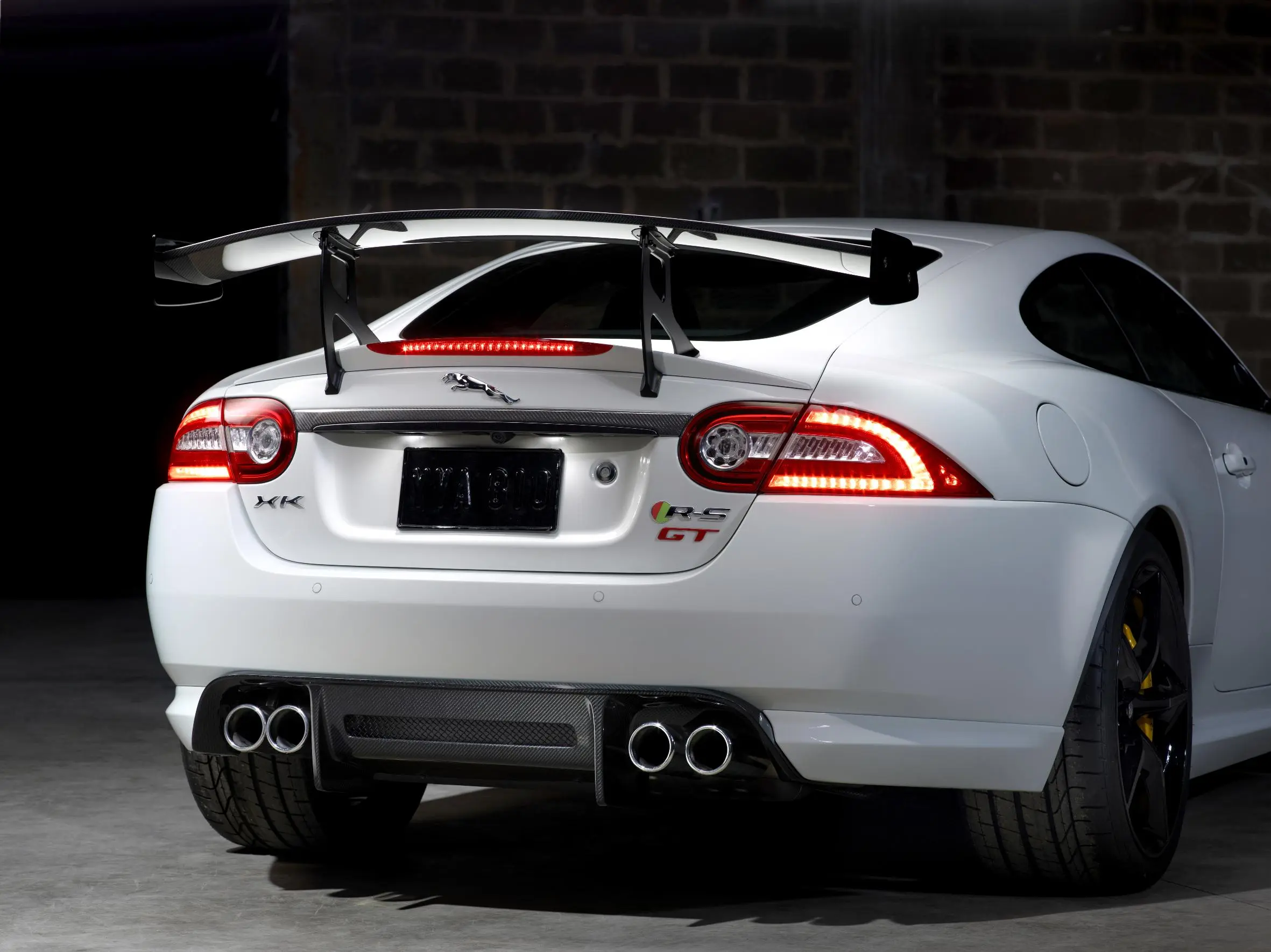 A not so subtle rear wing comes standard