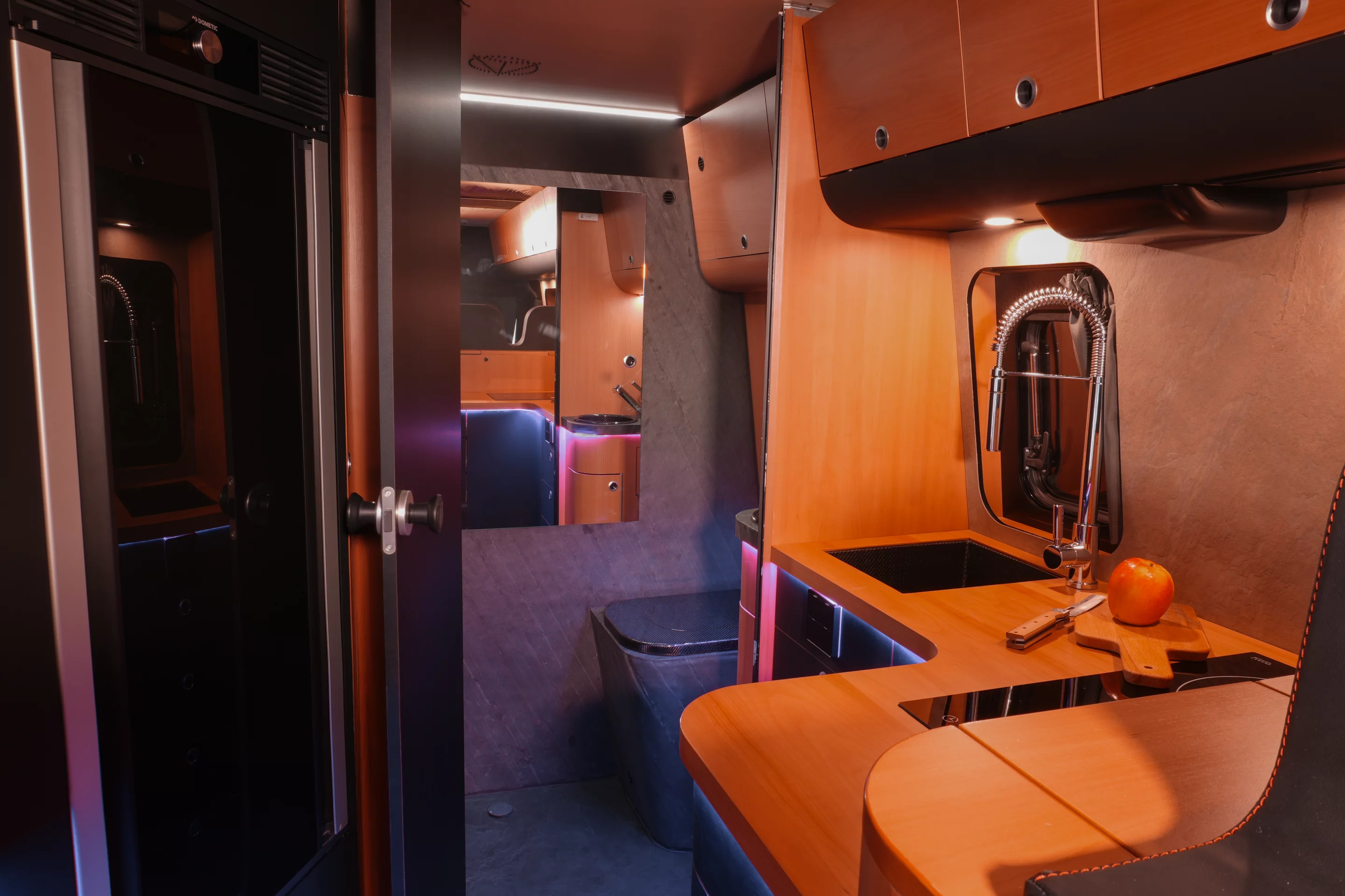 The Vanyx kitchen and rear wet bath