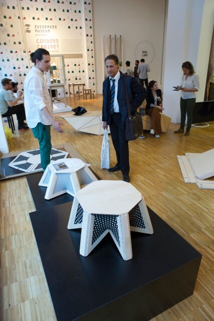 Of course, a small table could be just the tip of the iceberg (Photo: Self-Assembly Lab, MIT + Wood-Skin S.r.I. + BIESSE)