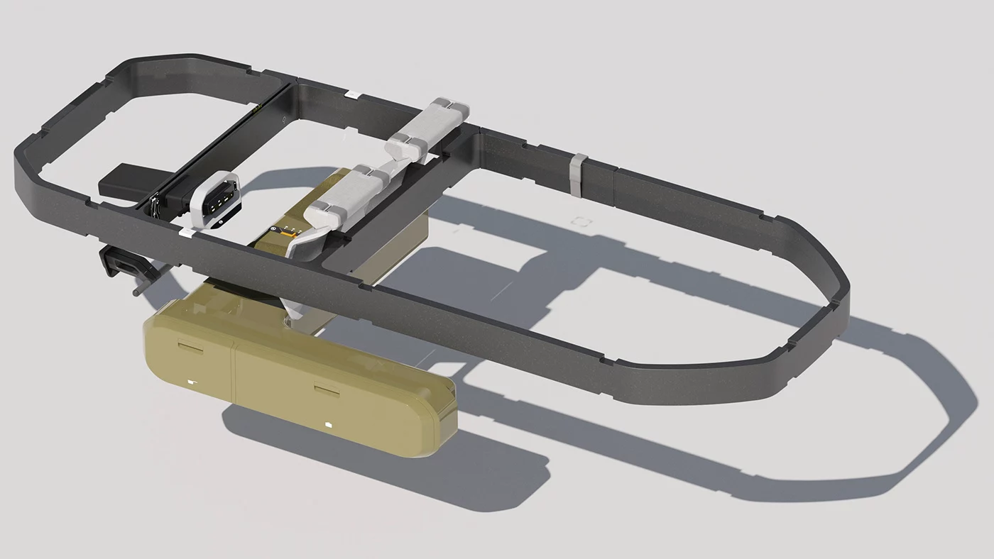 A key design piece is the orbital frame, to which vehicle structural elements and equipment are all attached