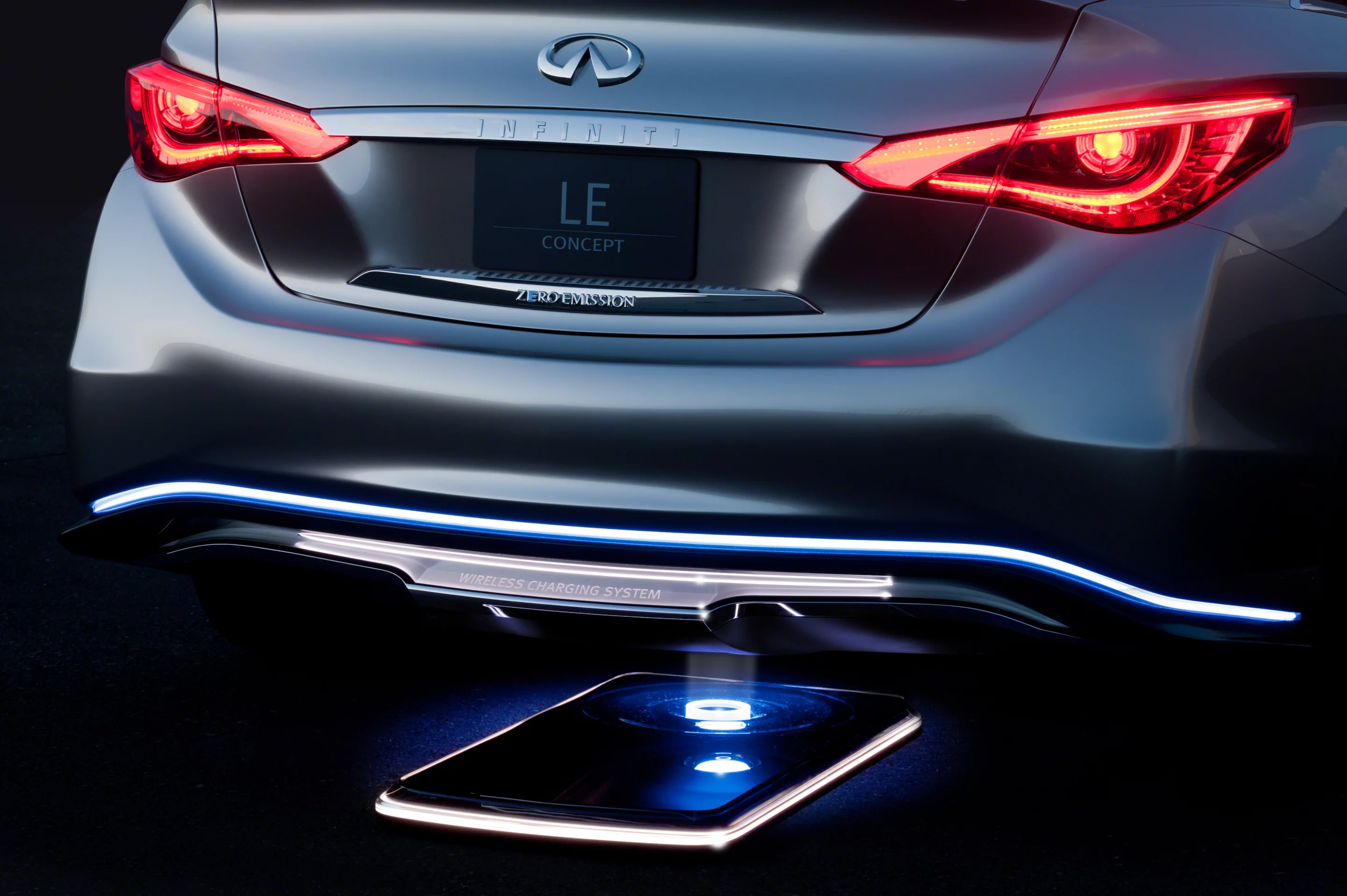 Infiniti plans to offer the LE with wireless inductive charging
