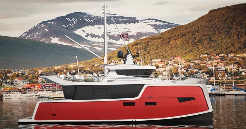 The Trondheim 40 will feature two Torqeedo brand Deep Blue i 1,400-rpm electric motors