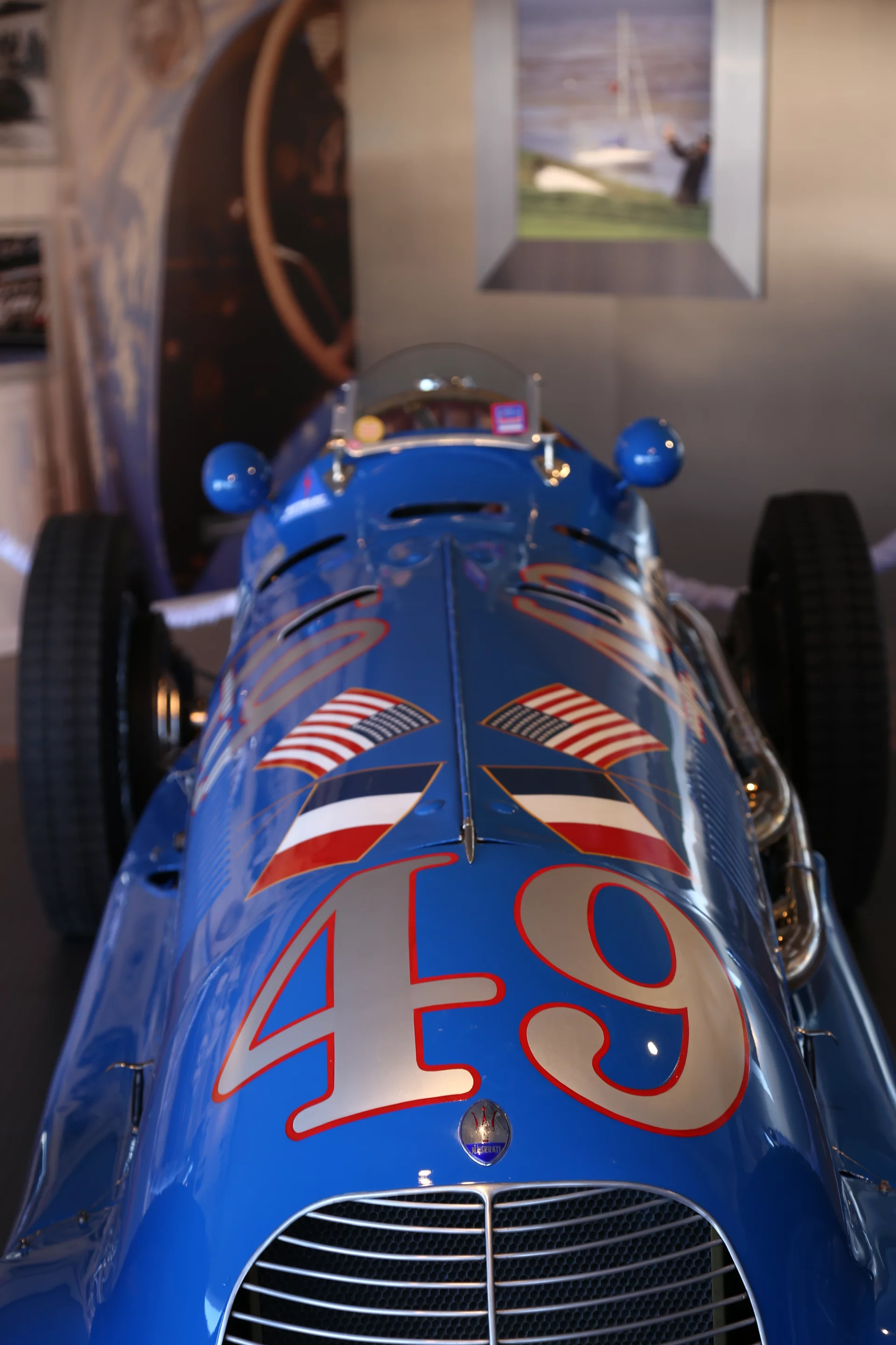 A beautifully restored 1938 Maserati 8CTF ran a 3.0-liter dual overhead cam engine that delivered 360 hp to the car's 1,716 lb frame (Photo: Angus MacKenzie/Gizmag.com)