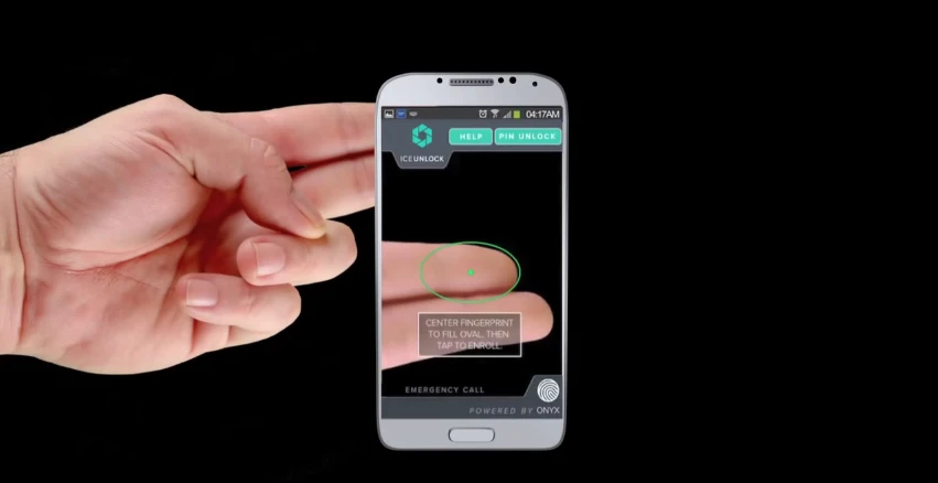 The ICE Unlock app serves the same purpose as a physical fingerprint scanner