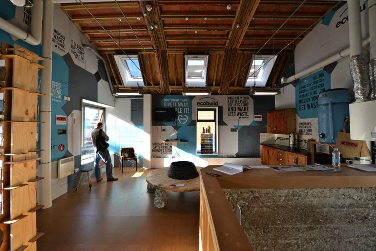 The Waste House is a sustainable construction project installed at the UK's University of Brighton (Photo: BBM)