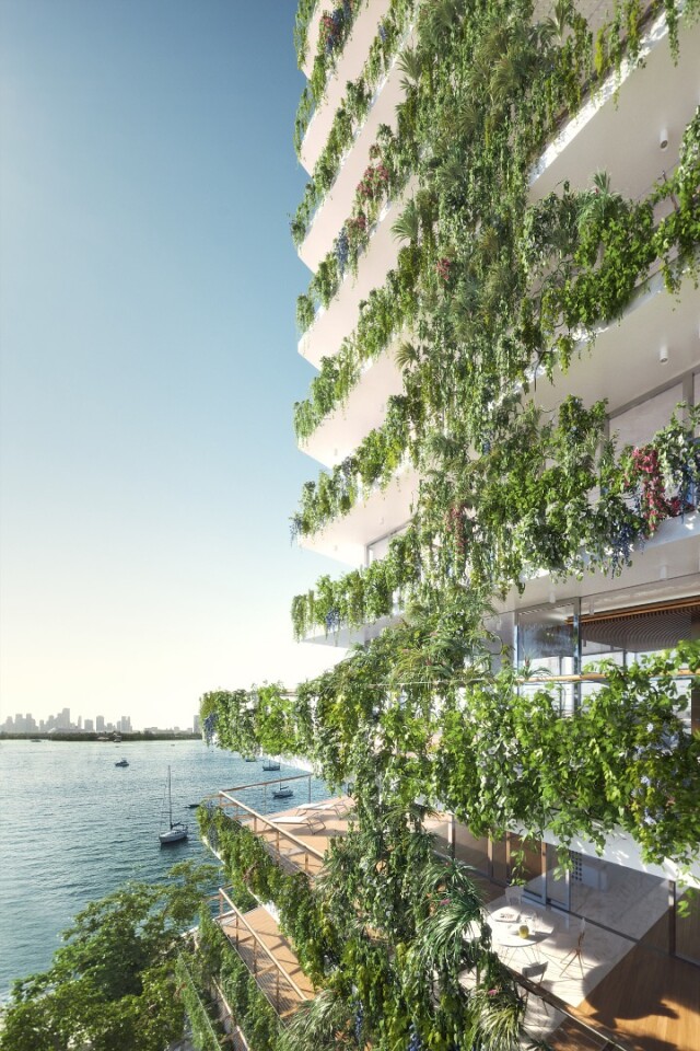 Monad Terrace's facade will feature a lot of greenery for shading and privacy