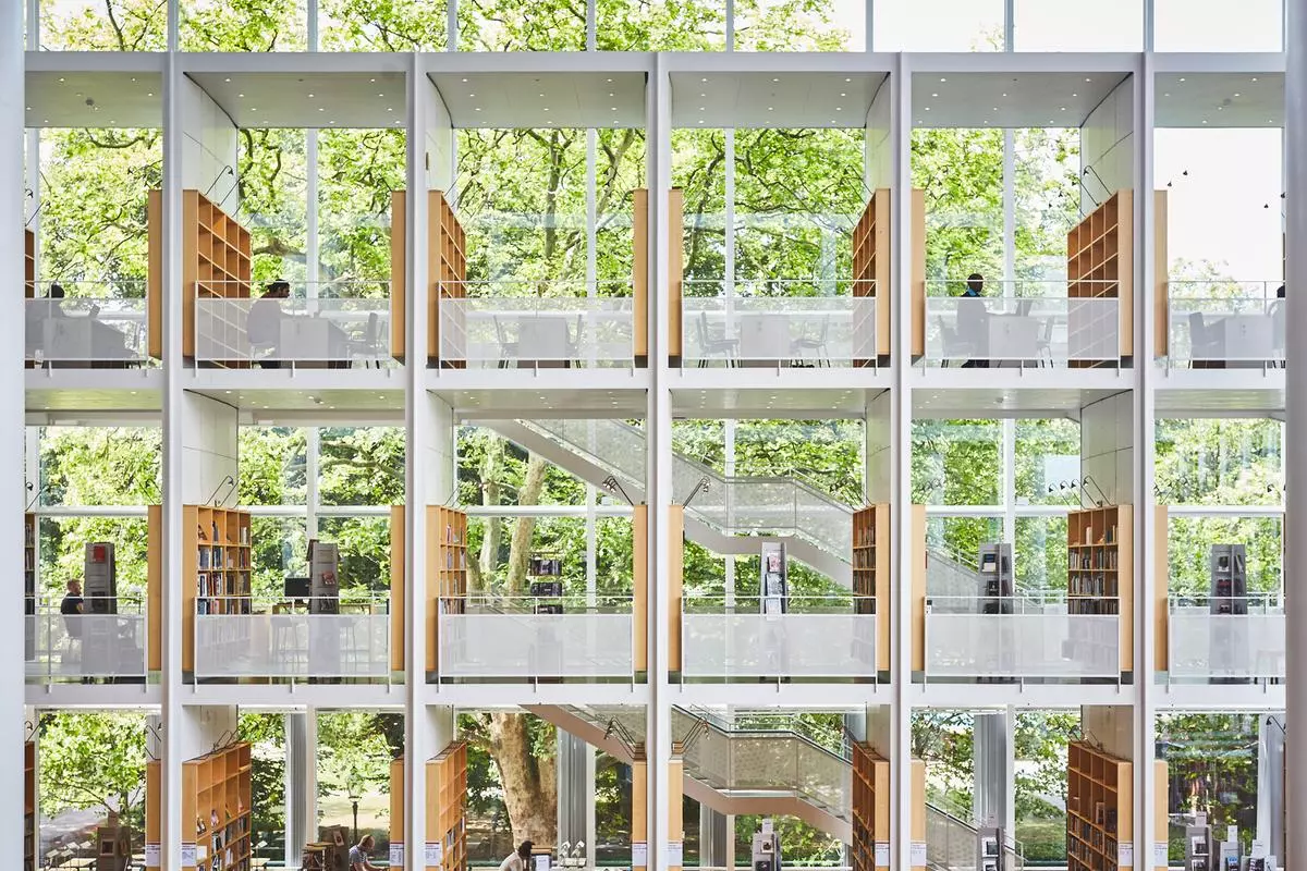 Malmö Stadsbibliotek (Malmö City Library) is a municipal public library in Malmö, Sweden, which opened December 12, 1905. Henning Larsen Architects added a light-filled new building in 1997