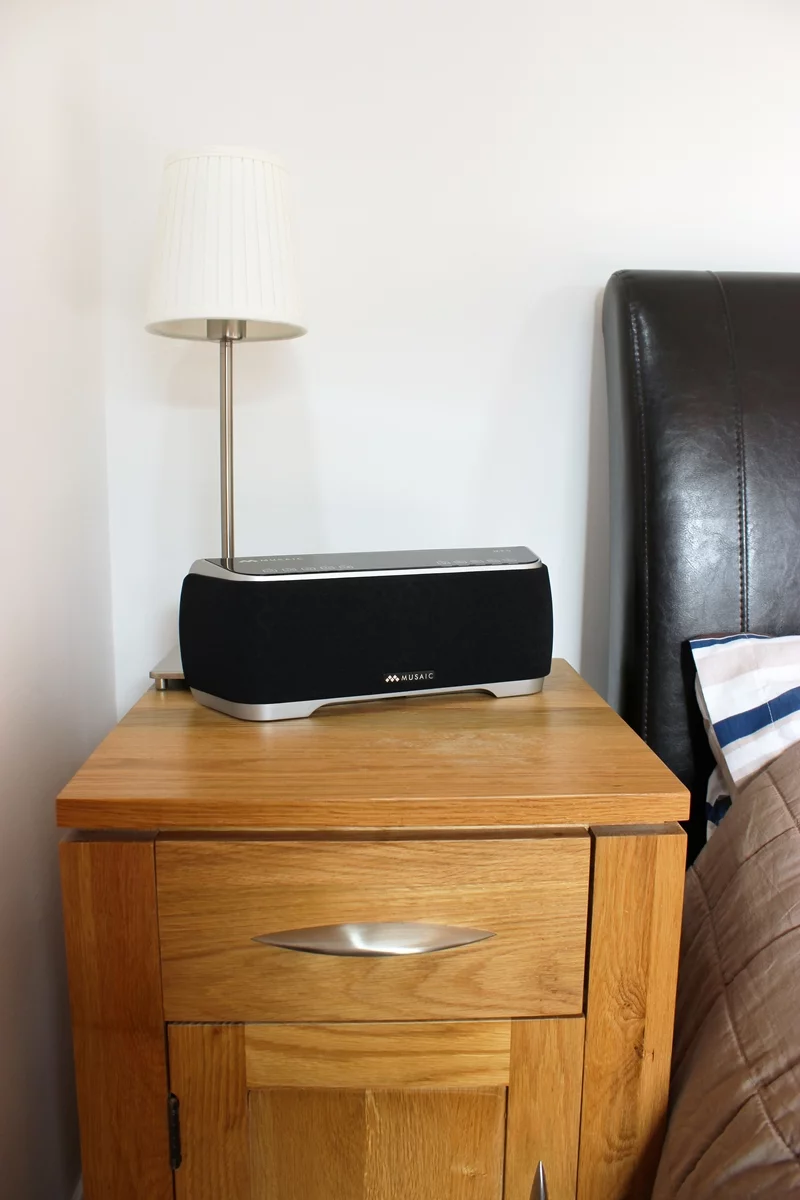 The same music can be played on all Musaic devices in the home