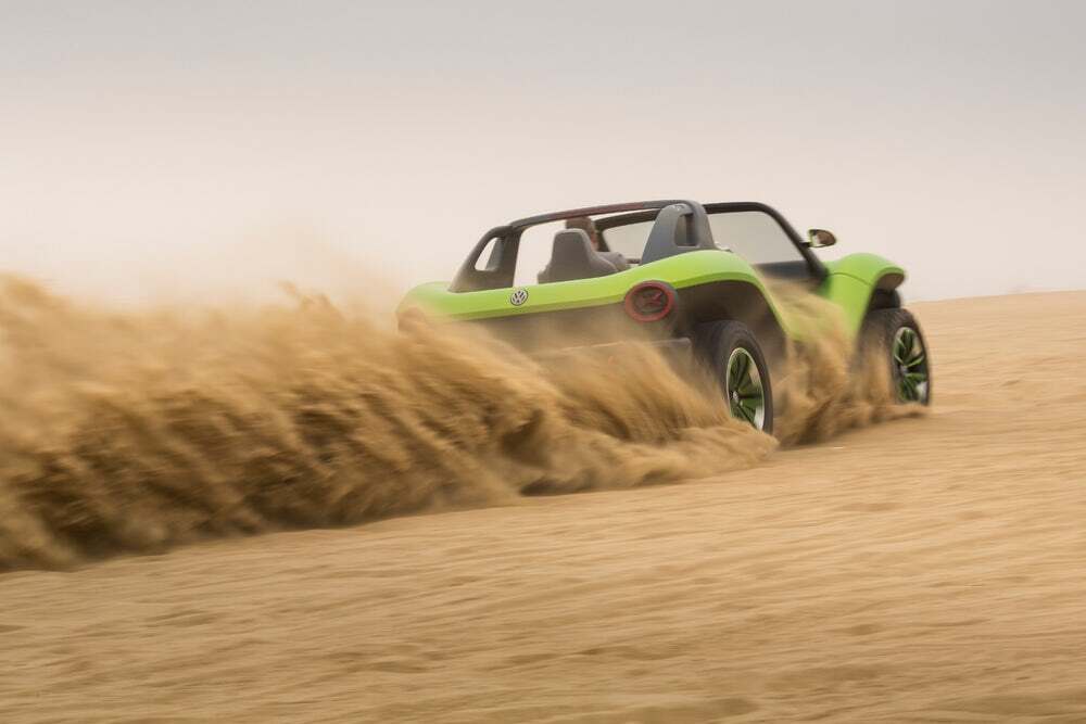 The VW ID. Buggy in action
