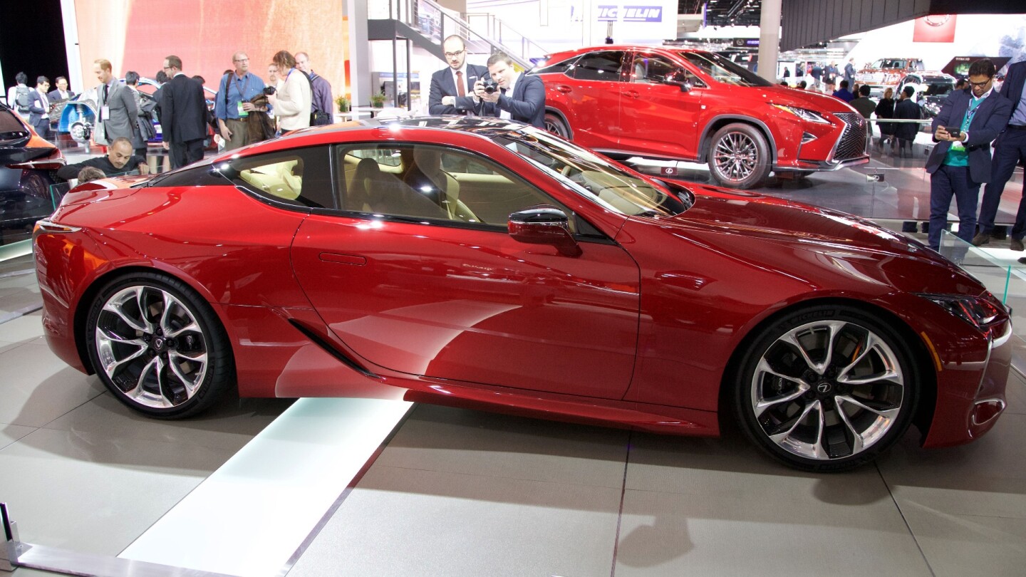 The Lexus LC 500 debuts at the 2016 North American International Auto Show