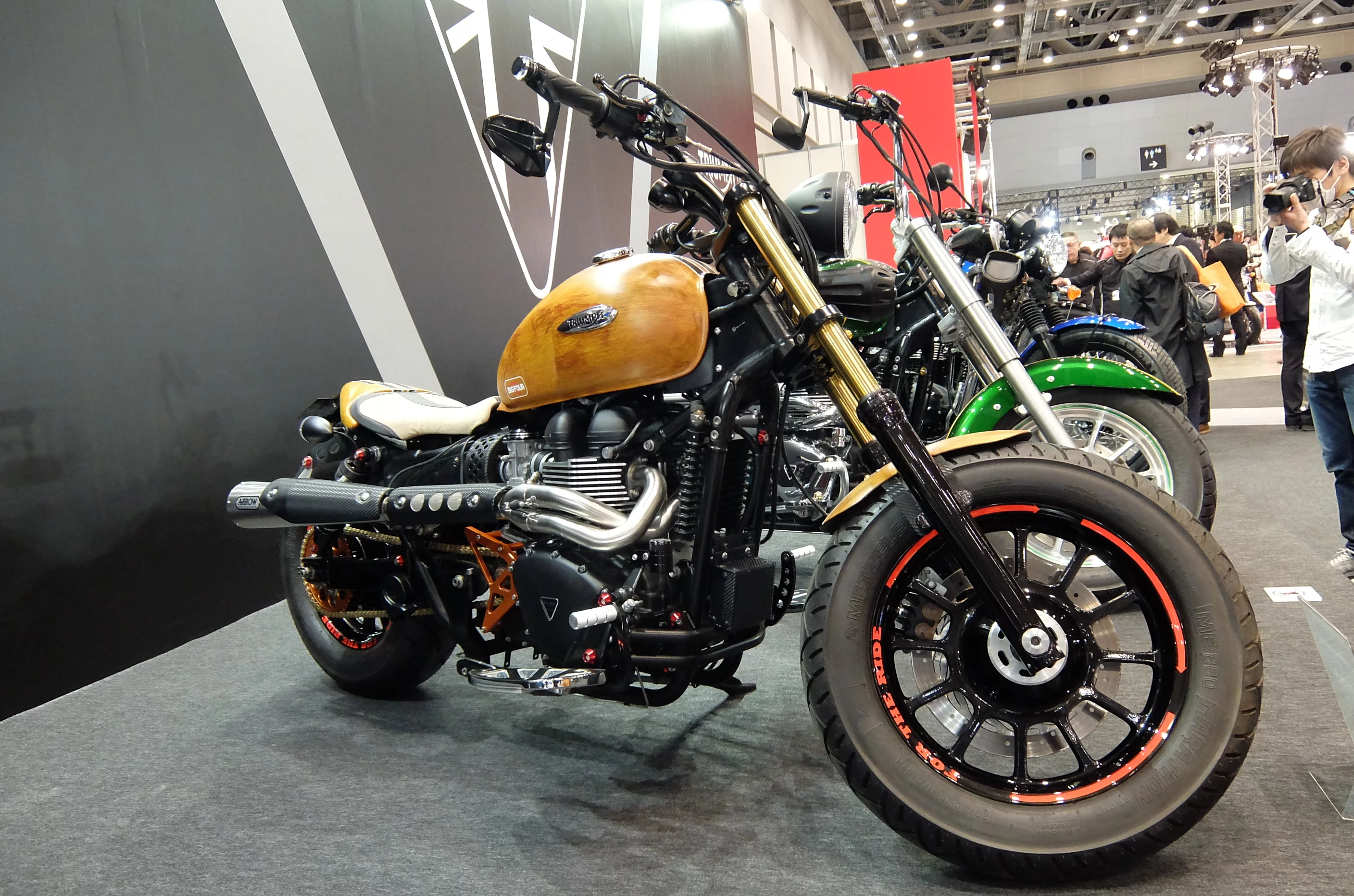 Triumph Motorcycles' customized motorcycle based on the America model (Photo: Stephen Clemenger/Gizmag.com)