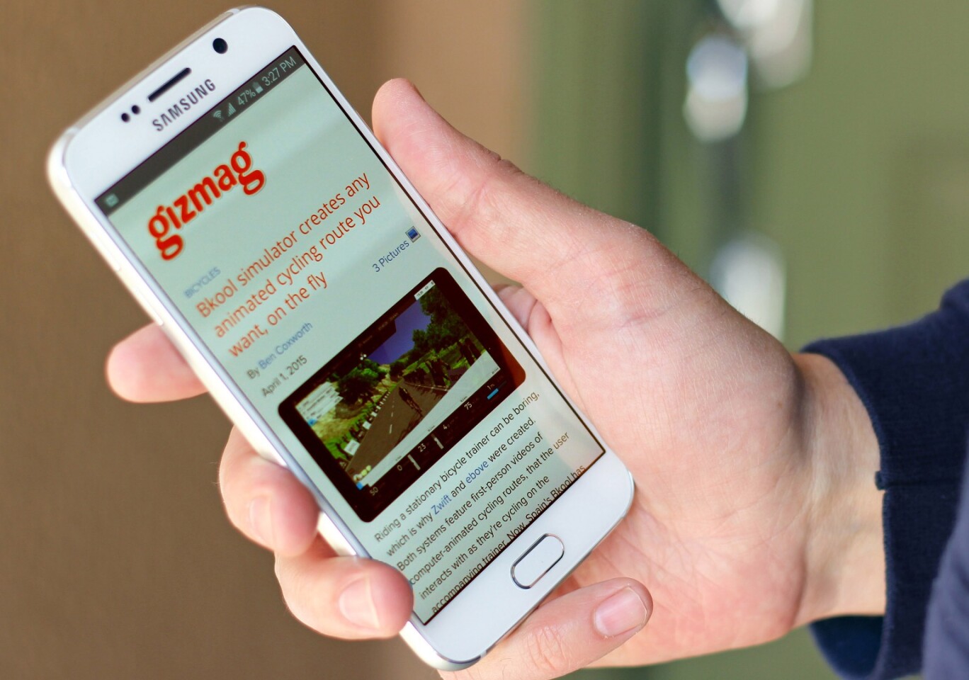 The GS6's Quad HD, Super AMOLED display just may be the best in the business