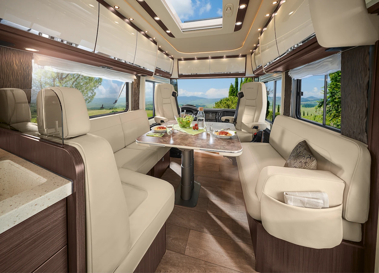 The Palace will have a comfortable interior with plenty of overhead storage