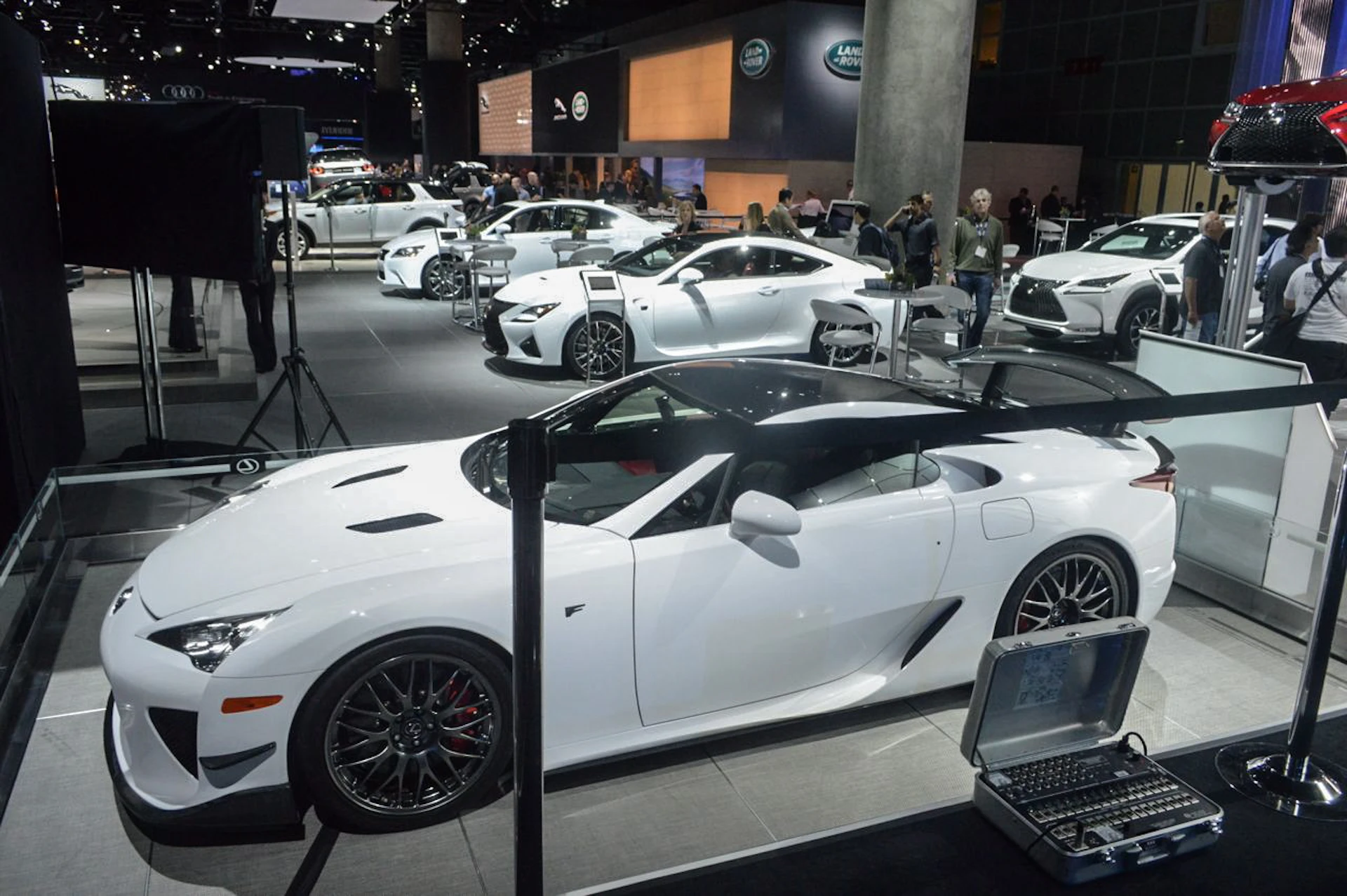 Sporting history: Lexus LFA and RC F (Photo: C.C. Weiss/Gizmag)