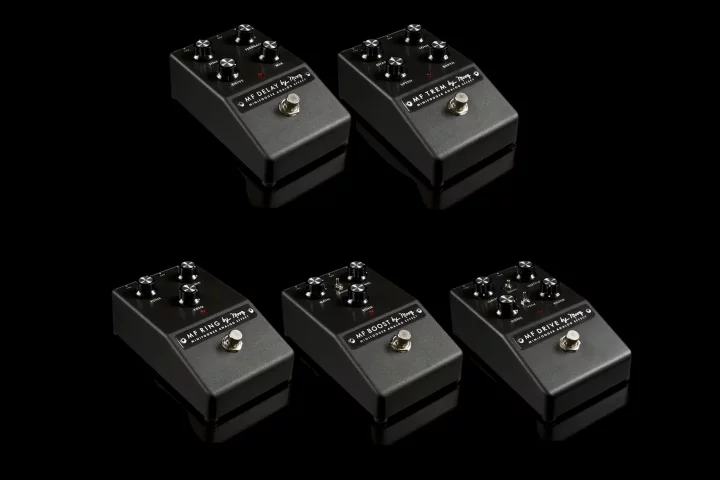 The new Moog Minifooger analog stomp family