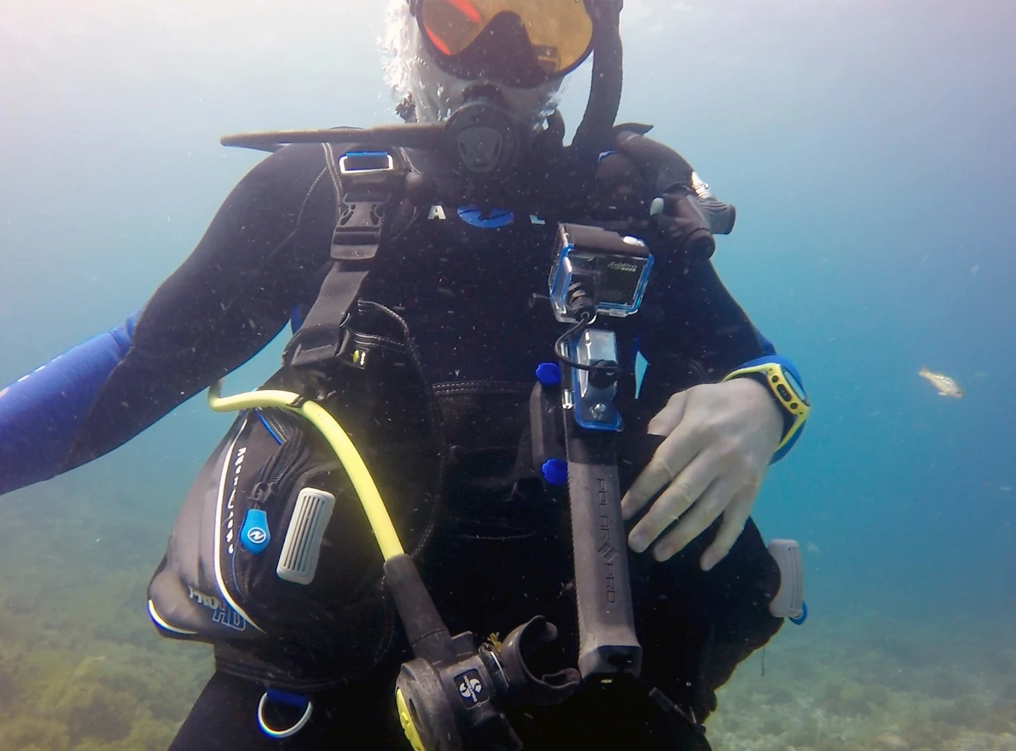 The PolarPro PowerGrip H2O is compatible with PolarPro's StrapMount system