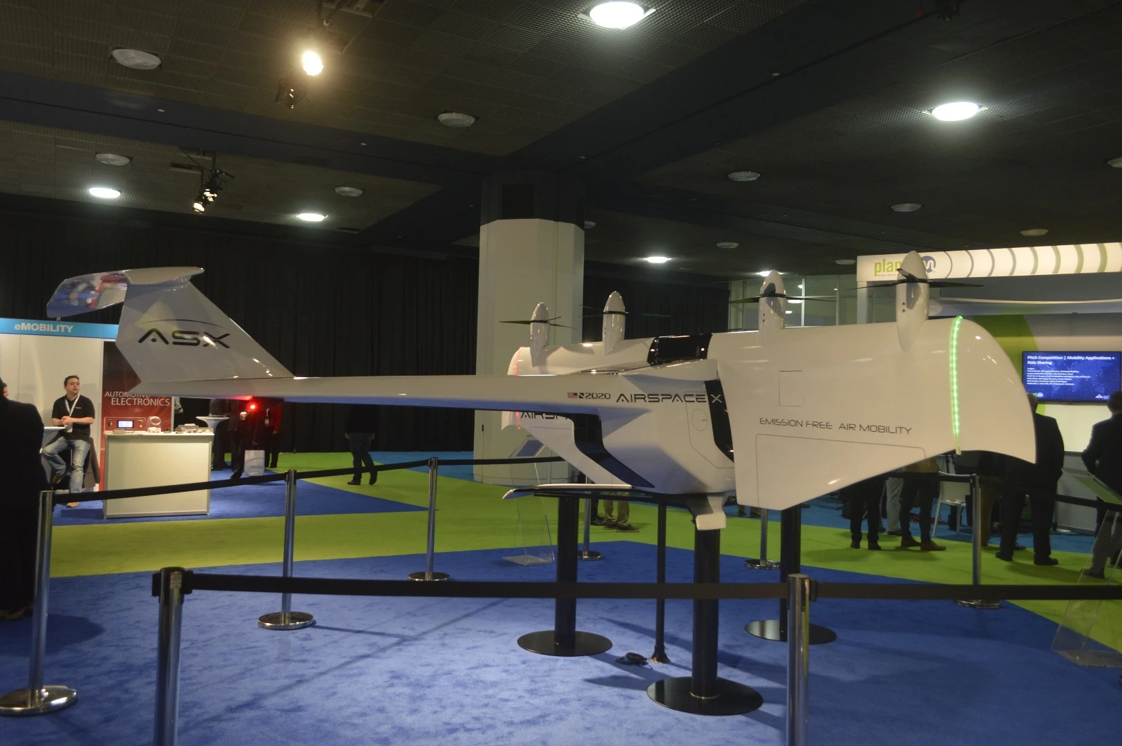 AirSpaceX shows off its Mobi-One model at the North American International Auto Show