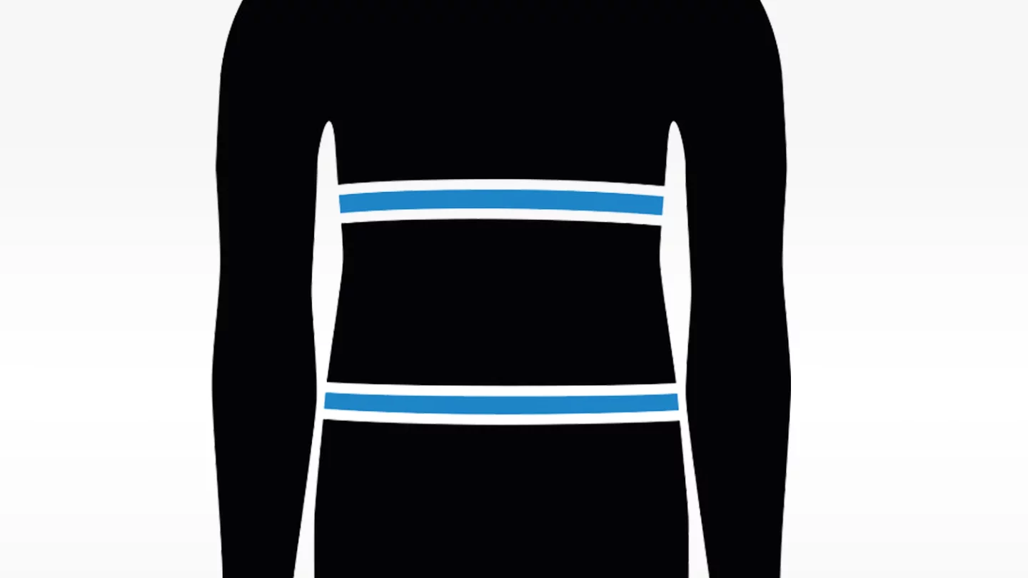 The shirt's sensors are woven directly into the material