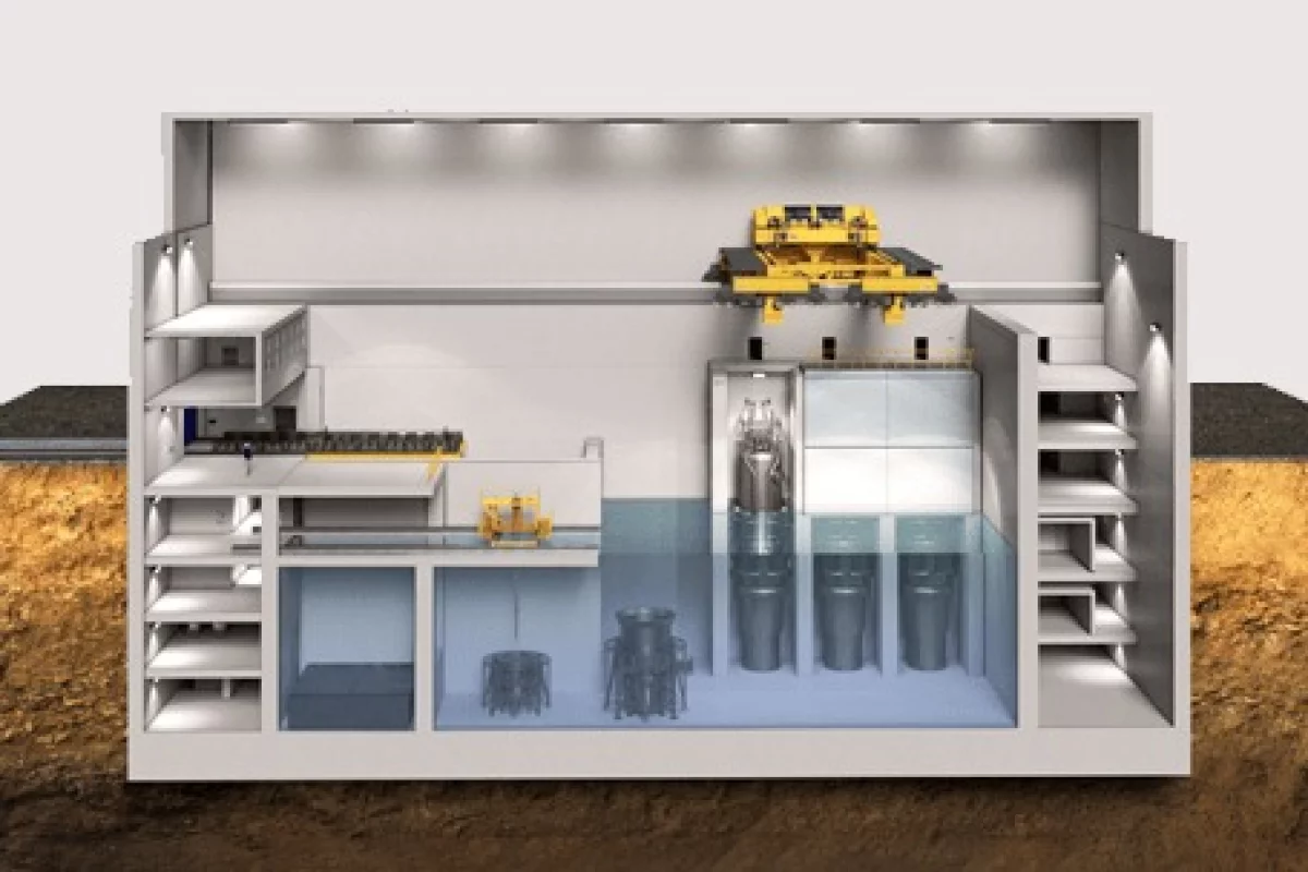 A conceptual NuScale modular nuclear plant
