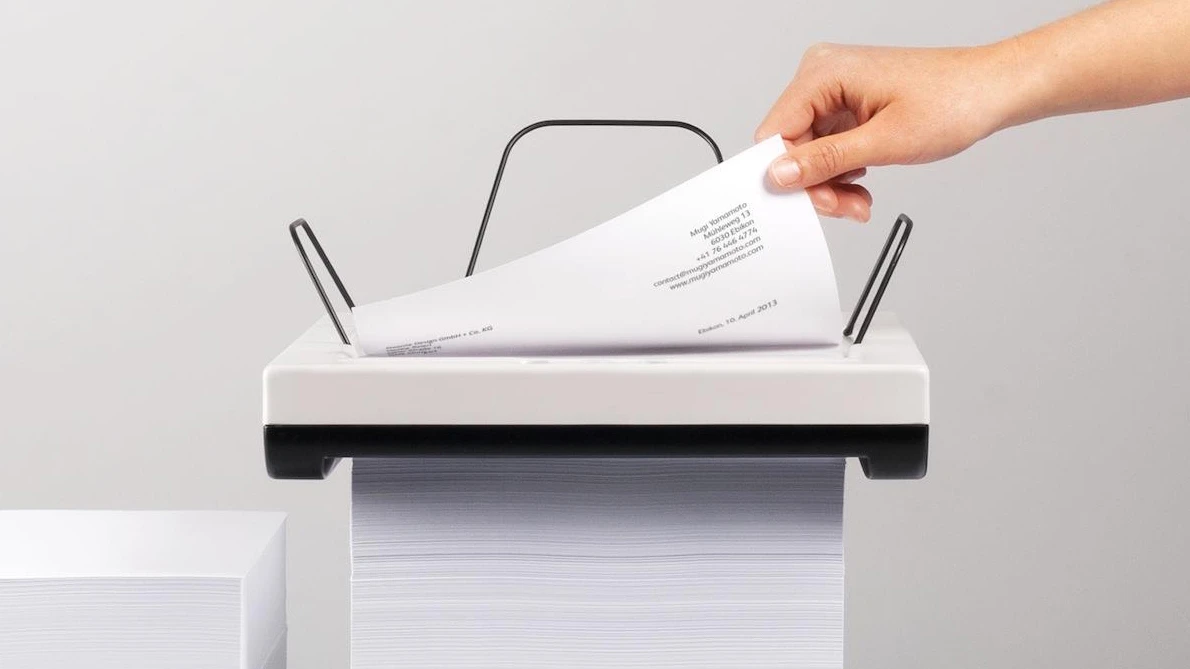 The Stack is an inkjet printer that does away with the need for a paper feed tray